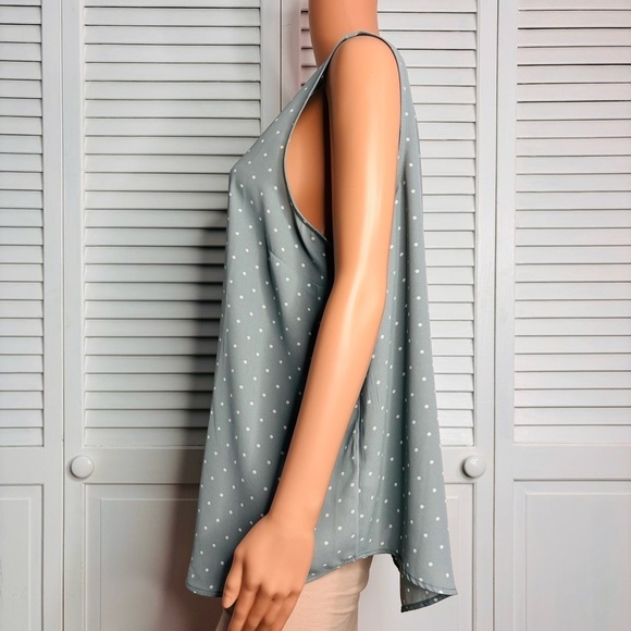 2/$25 MAURICES Plus Size Madison Polka Dot Tank Top Size 1X - Picture 3 of 6